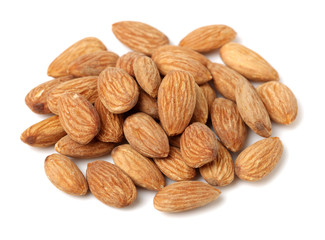 apricot kernel isolated on white background