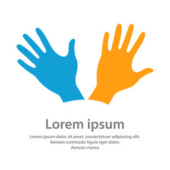 Hand Care Logo Template vector icon Business, hand care logo design template. hand care vector icon symbol