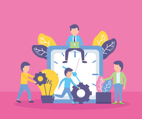 businessman clock time work