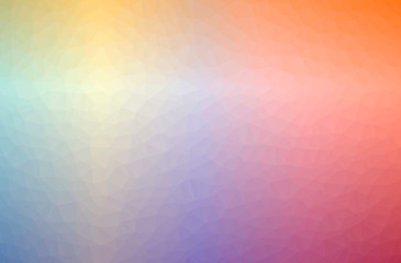 Illustration of abstract Blue, Orange horizontal low poly background. Beautiful polygon design pattern.