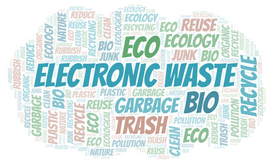 Electronic Waste word cloud.