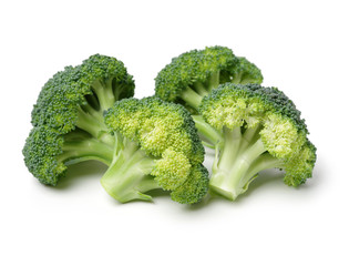 broccoli on white background.