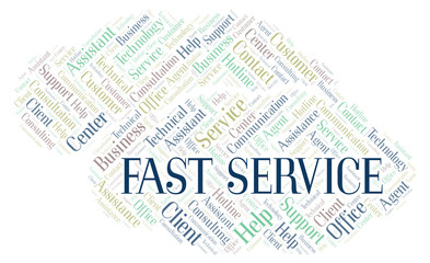Fast Service word cloud.