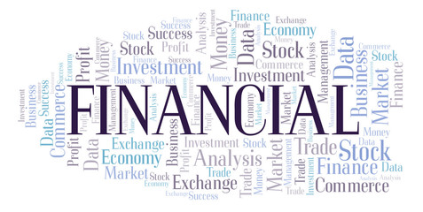 Financial word cloud.