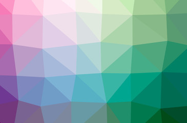 Illustration of abstract Green, Purple horizontal low poly background. Beautiful polygon design pattern.