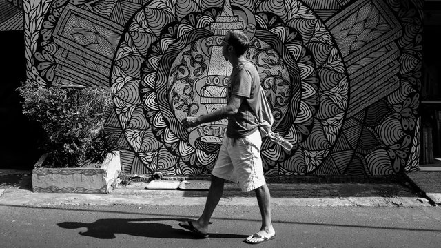 Blackwhite streetart indonesia