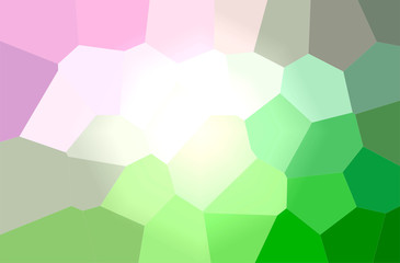 Abstract illustration of green, yellow Giant Hexagon background