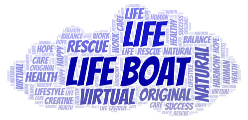 Life Boat word cloud.