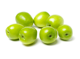 Fresh juicy jujube isolated on white background