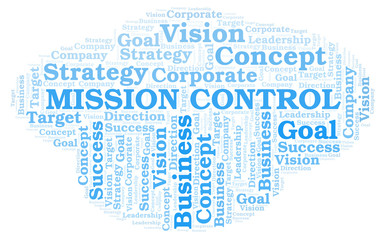 Mission Control word cloud.