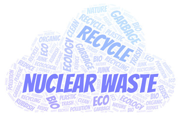 Obraz premium Nuclear Waste word cloud.