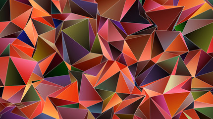 Abstract Low-Poly triangular modern background