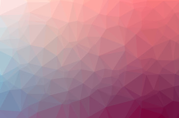Illustration of abstract Pink horizontal low poly background. Beautiful polygon design pattern.