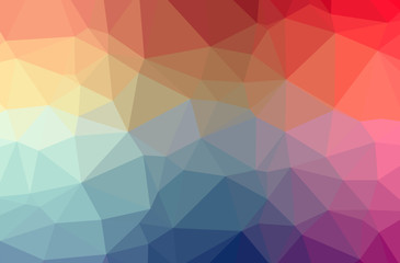 Obraz premium Illustration of abstract Red horizontal low poly background. Beautiful polygon design pattern.