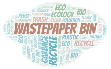 Wastepaper Bin word cloud.