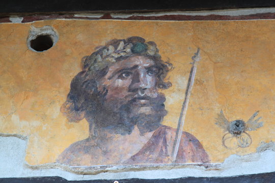 Pompei Napoli zona archeologica affreschi e pitture