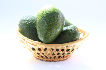 avocado in a basket