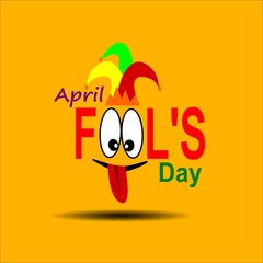 Illustration Of Celebrating April Fools Day. - Vector
