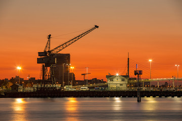 Obraz premium Station Pier, Melbourne at sunrise