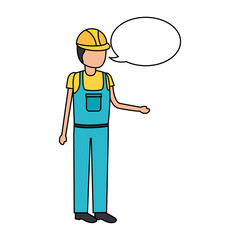worker construction talking