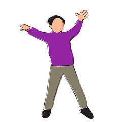 girl dancing contour