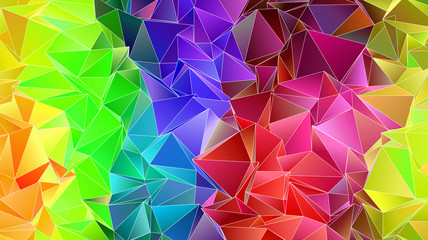 Obraz premium Abstract Low-Poly triangular modern background