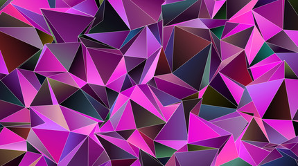 Abstract Low-Poly triangular modern background