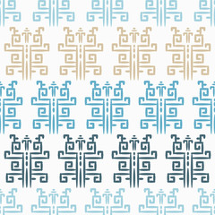 Ethnic boho seamless pattern. Chinese, Asian pattern. Patchwork texture. Weaving. Traditional ornament. Tribal pattern. Folk motif. Can be used for wallpaper, textile, invitation card, wrapping, web p