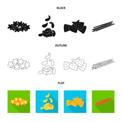 Vector design of Oktoberfest and bar logo. Set of Oktoberfest and cooking stock vector illustration.