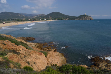 Fototapeta premium Spiaggia di Baia di Chia