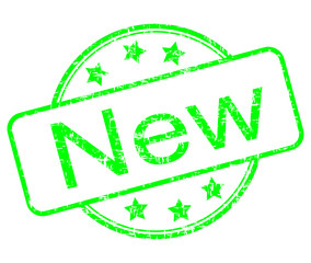 New rubber stamp - illustration