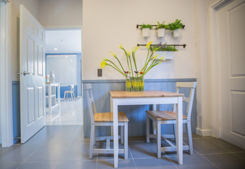modern interior of a room