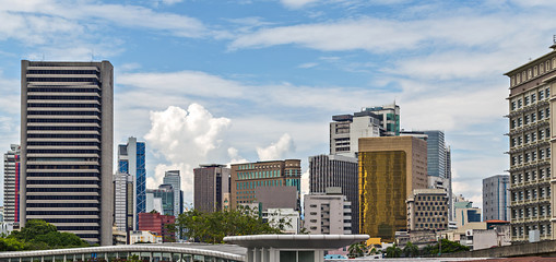 Fototapeta na wymiar Kuala Lumpur, Malaysia. Frame building architecture Downtown skyline