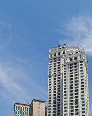 Kuala Lumpur, Malaysia. Frame building architecture Downtown skyline