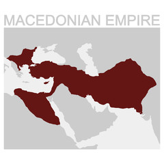 vector map of the Macedonian Empire