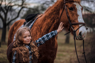 Child horse. Kids. Kid. Animal. Horse. Nature. Childhood. 