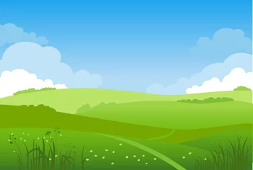 Deurstickers lentelandschap voor ontwerp © paprika