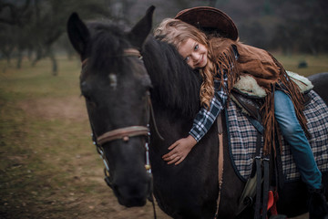 Child horse. Kids. Kid. Animal. Horse. Nature. Childhood. 