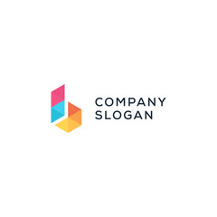 B letter company logo design