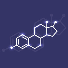 Estradiol vector icon