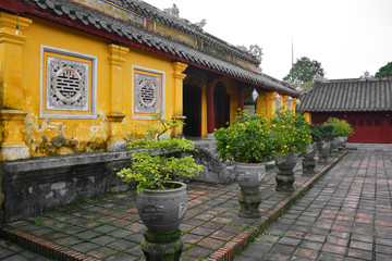 Fototapeta na wymiar The Truong Sanh Residence in the Imperial City, Hue, Vietnam