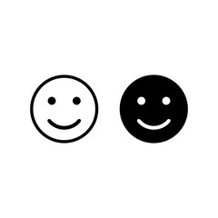 Smile icon. Happy face symbol. Smile icon for your web design.
