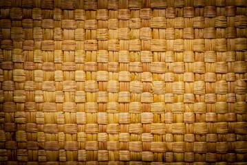 Bamboo weaving background,Thai style handcraft pattern