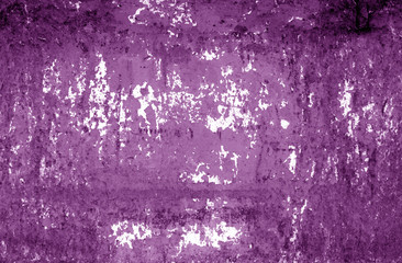 Grungy rusted metal wall texture in purple tone.