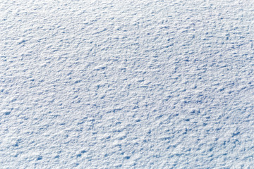 Winter, the surface of fresh fluffy snow, close-up, snowflakes