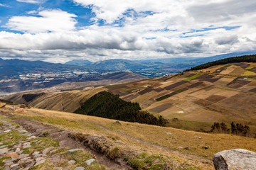Typical Andean mountain landscape