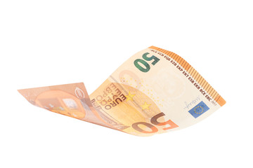 fifty euro isolated on white background