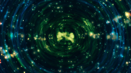 Multicolored fantastic funnel