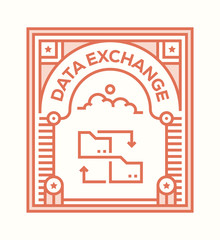 DATA EXCHANGE ICON CONCEPT