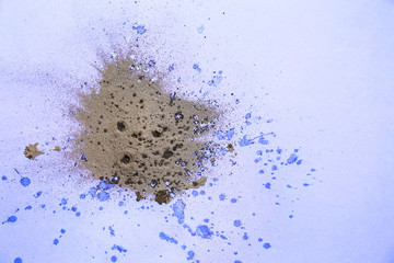 Cosmetic clay on color background